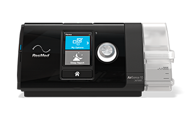 Et udklip af et AirSense 10 AutoSet-apparat
