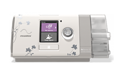 Et udklip af et AirSense 10 AutoSet for Her-apparat