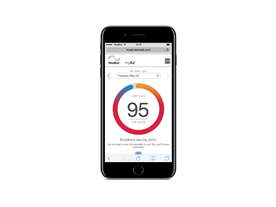 myAir therapy follow up and coaching app