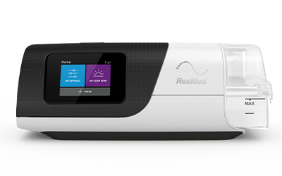 Et udklip af et AirSense 11 CPAP-apparat